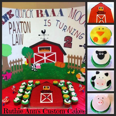 farm-animals-cupcakes-and-barn-cake image