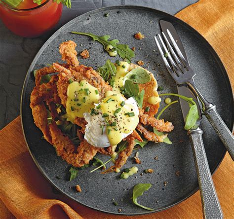 fried-soft-shell-crabs-benedict-recipe-food-republic image