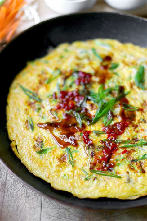 chinese-scallion-omelette-pickled-plum image