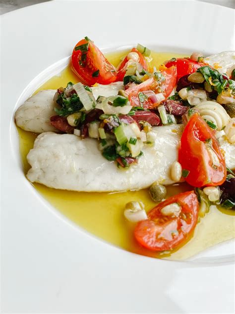 mediterranean-branzino-filet-recipe-with-vierge-sauce image