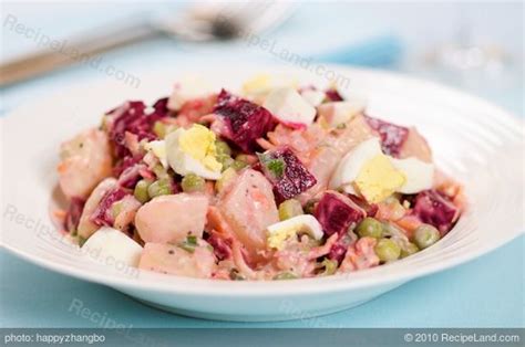 russian-beet-and-potato-salad-recipe-recipelandcom image