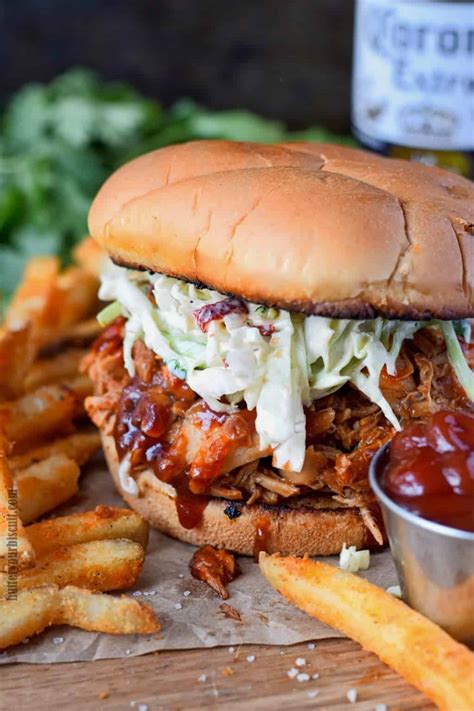 slow-cooker-bbq-chicken-sandwich-recipe-butter-your image