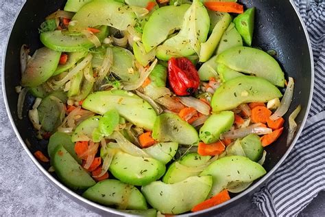 sauteed-chocho-chayote-and-carrots-healthier-steps image