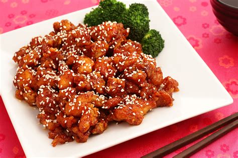 chinese-sesame-chicken-with-garlic-and-chili-paste image