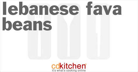 lebanese-fava-beans-recipe-cdkitchencom image