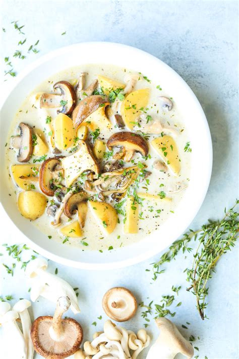 mushroom-potato-chowder-damn-delicious image
