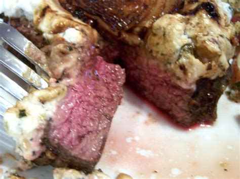 pub-style-peppered-stilton-steaks-with-charred-onions image