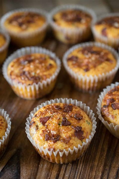 bacon-cheddar-corn-muffins-culinary-ginger image