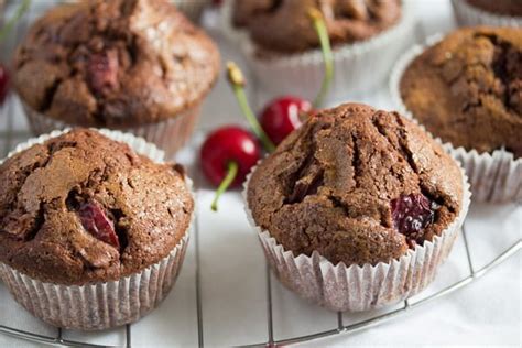 cherry-chocolate-muffins-with-fresh-or-frozen-cherries-where image