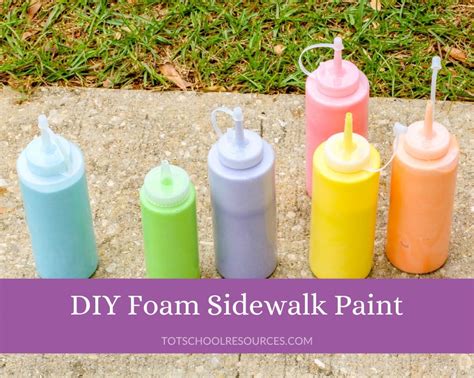 easy-diy-foam-paint-sidewalk-paint-for-kids image