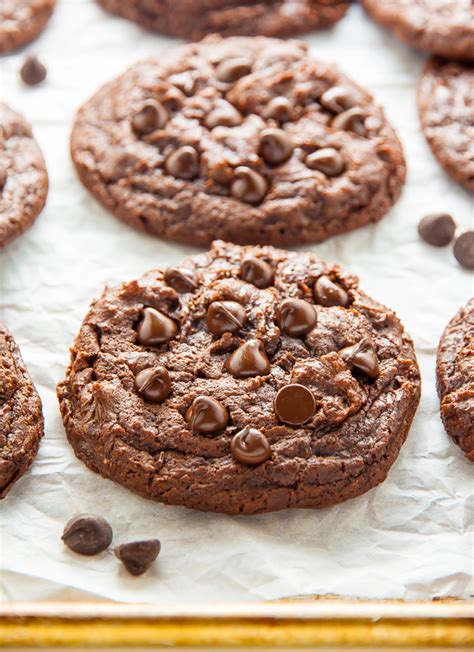 chewy-chocolate-fudge-cookies-vegan-baker-by image