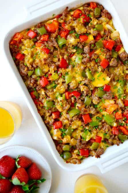 overnight-egg-casserole-with-breakfast-sausage-just-a image