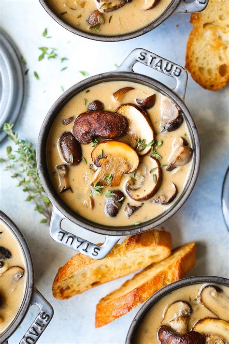 creamy-roasted-mushroom-soup-damn-delicious image