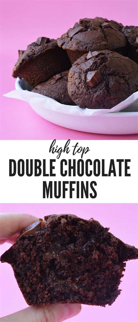 double-chocolate-muffins-bakery-style-sweetest-menu image