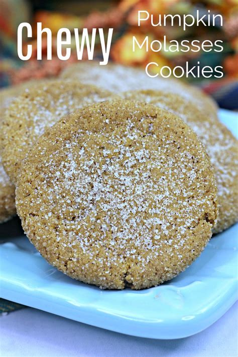 chewy-pumpkin-molasses-cookies-recipe-mama image