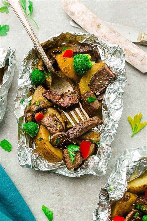teriyaki-beef-foil-packets-grill-or-oven-camping image