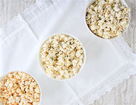 popcorn-3-ways-sriracha-lime-rosemary-parmesan image