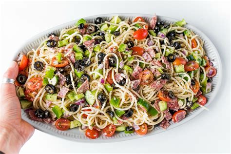 summer-italian-spaghetti-salad-recipe-reluctant image