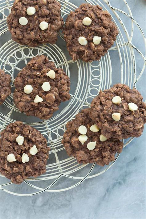 double-chocolate-oatmeal-cookies-recipe-girl image