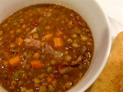 lamb-and-lentil-soup-recipe-delishably image