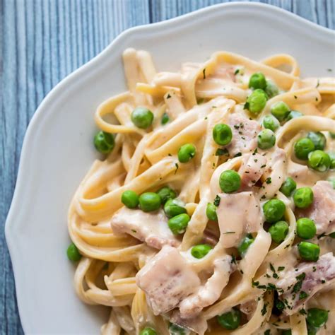 creamy-ham-and-pea-pasta-stove-top-or-crock-pot image