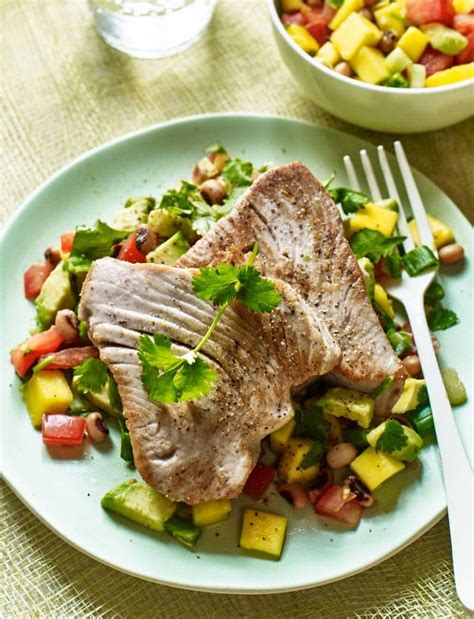 tuna-steak-with-salsa-sainsburys-magazine image