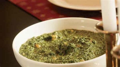 spinach-with-yogurt-chickpeas-recipe-finecooking image