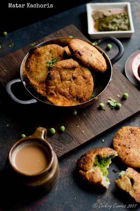 matar-kachoris-fried-pastry-with-spiced-green-peas image