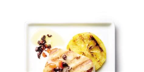 grilled-halloumi-cheese-and-lemon-with-olive-tapenade image