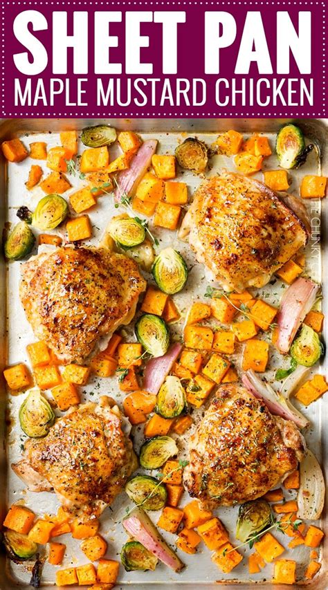 sheet-pan-maple-mustard-roasted-chicken-the-chunky image