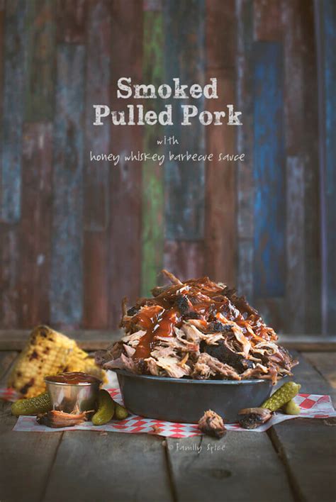 smoked-pork-butt-with-honey-whiskey-barbecue-sauce image