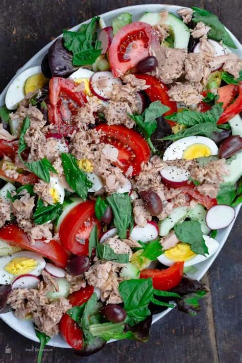 easy-nicoise-tuna-salad-with-vinaigrette-the-mediterranean-dish image