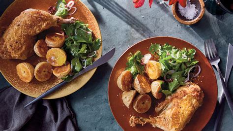 chicken-confit-with-roasted-potatoes-and-parsley-salad image
