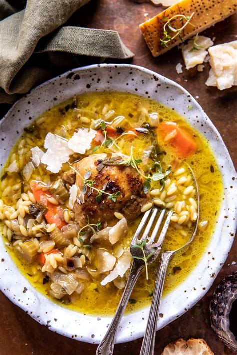 roasted-herb-butter-chicken-and-orzo-half-baked image