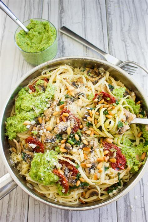 broccoli-pesto-healthy-pasta-recipe-two-purple-figs image