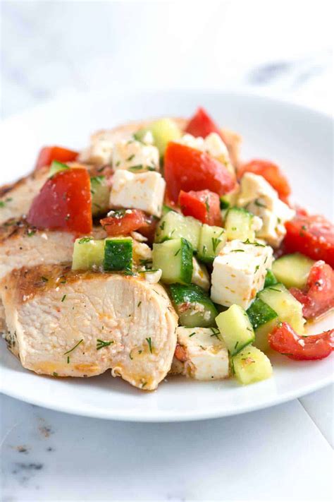 lemon-chicken-breasts-with-cucumber-feta-salad image