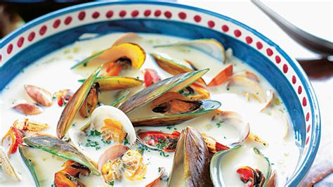 mussel-clam-and-fish-soup-recipe-yummyph image