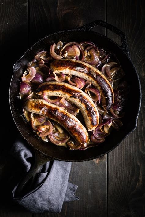 how-to-cook-brats-on-the-stove-salt-pepper-skillet image