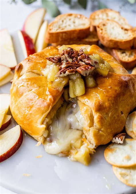 brie-en-croute-with-apples-and-pecans-wellplatedcom image
