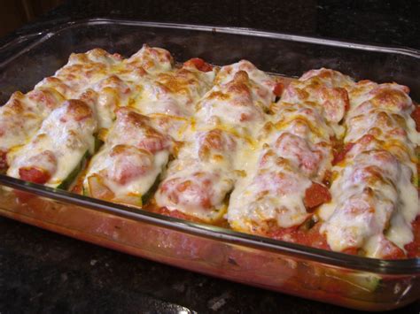 mediterranean-baked-stuffed-zucchini-squash image