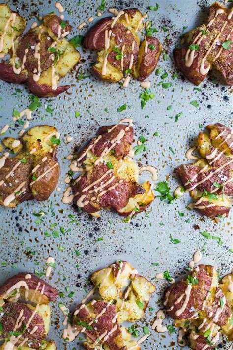 crispy-smashed-red-potatoes-food-with-feeling image