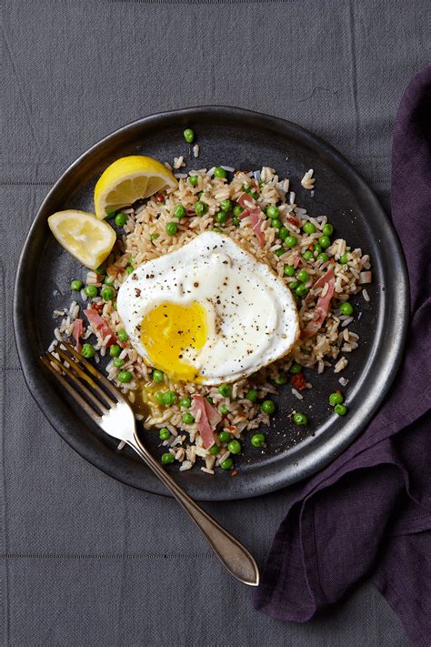 italian-fried-brown-rice-with-peas-and-prosciutto image