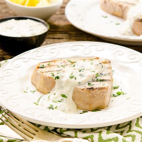 grilled-tuna-with-mediterranean-yogurt-sauce image