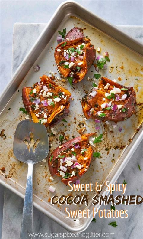 sweet-spicy-cocoa-smashed-sweet-potatoes-sugar image