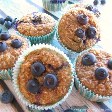 the-best-blueberry-applesauce-bran-muffins-simple image