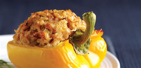 easy-chicken-stuffed-peppers-chickenca image