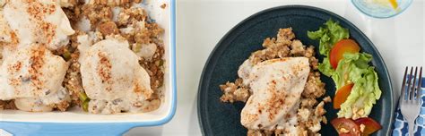 one-dish-chicken-stuffing-bake-campbell-soup image