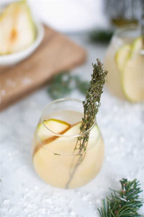 pear-ginger-lemon-thyme-drink-simple-healthy image