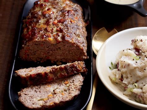 meat-loaf-with-creamy-onion-gravy-recipe-food-wine image