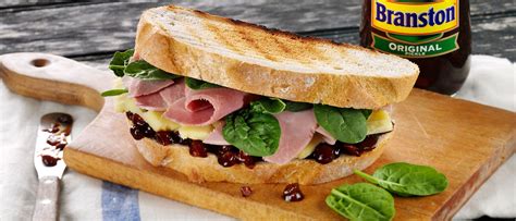 cheese-ham-and-branston-pickle-sandwich image